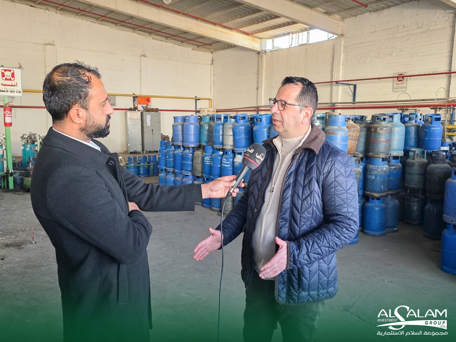 محافظ الخليل السيد خالد دودين يزور محطة الغاز التابعة لمجموعة السلام الاستثمارية
