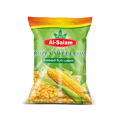 حبوب ذرة صفراء مجمدة