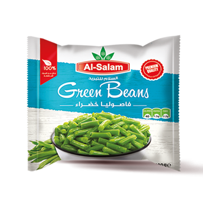 فاصوليا خضراء مقطعة مجمدة